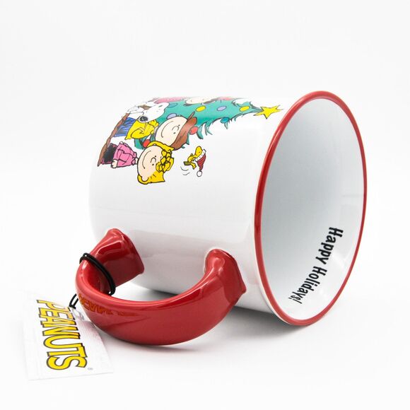 Peanuts Christmas Mug, Peanuts Gang Happy Holidays 23oz Ceramic Coffee Cup, New - Picture 6 of 9